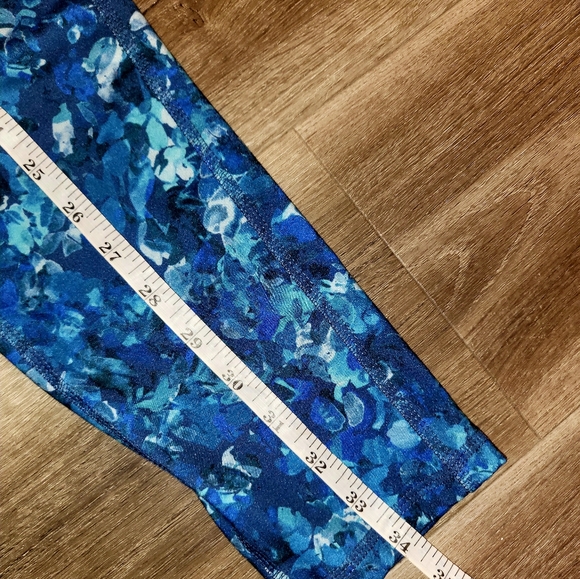 💙 Laundry by Shelli Segal blue leggings blossom - Picture 9 of 13